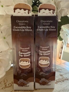 TONYMOLY Chocolate Glaze Carmelita Chain Lip Gloss (2) - Squishmallows collab